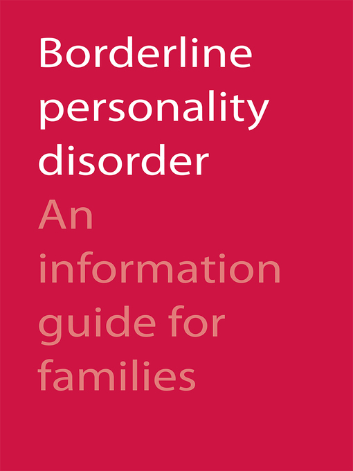 Title details for Borderline Personality Disorder by CAMH - Available